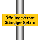 Öffnungsverbot Ständige Gefahr