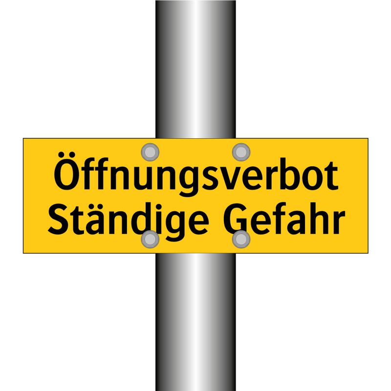 Öffnungsverbot Ständige Gefahr
