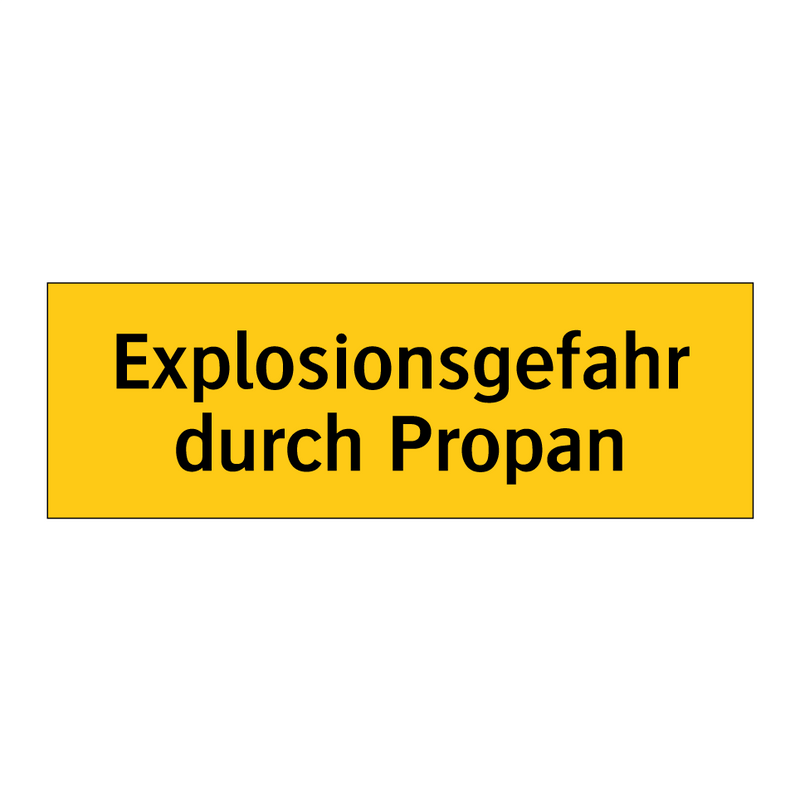 Explosionsgefahr durch Propan