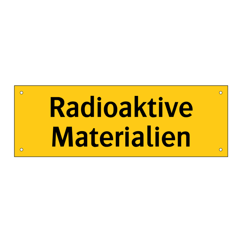 Radioaktive Materialien