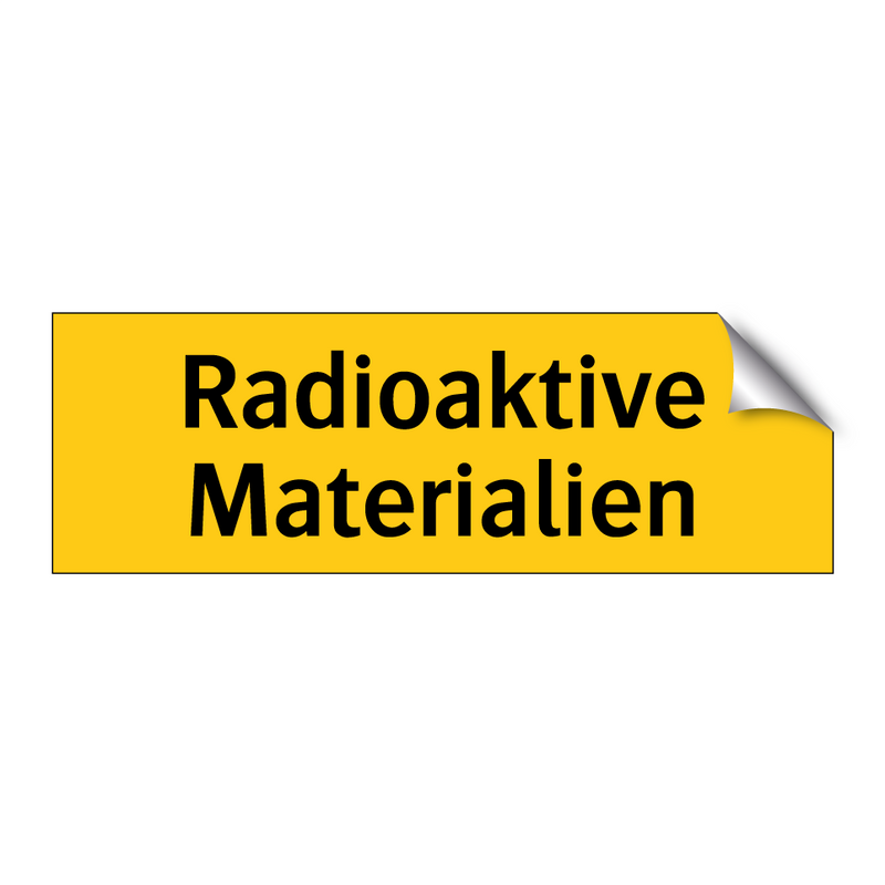 Radioaktive Materialien