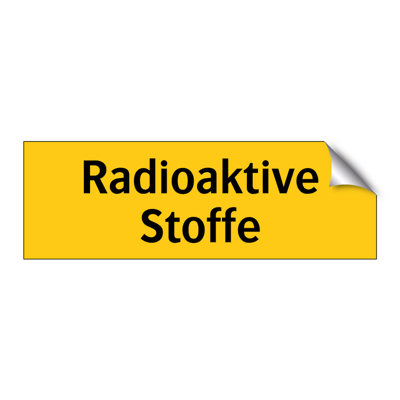 Radioaktive Stoffe