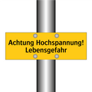 Achtung Hochspannung! Lebensgefahr