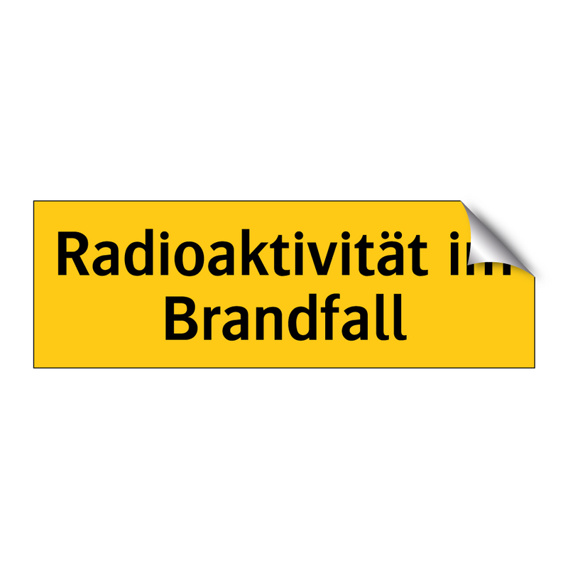 Radioaktivität im Brandfall
