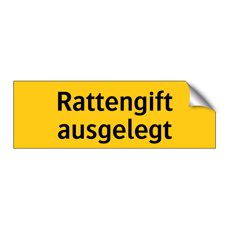 Rattengift ausgelegt