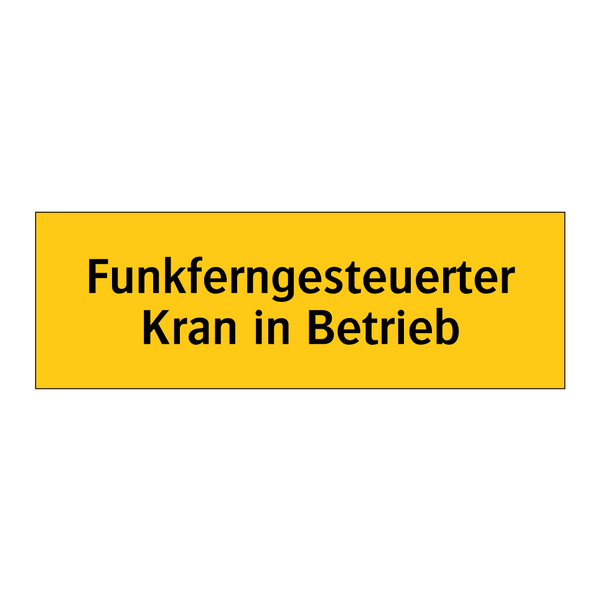 Funkferngesteuerter Kran in Betrieb
