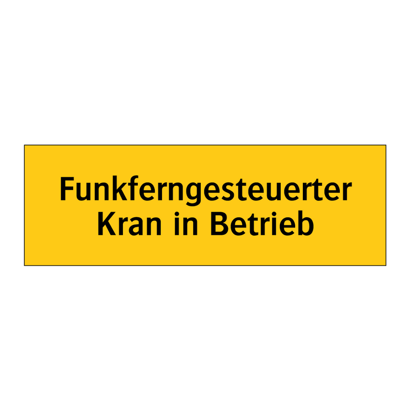 Funkferngesteuerter Kran in Betrieb