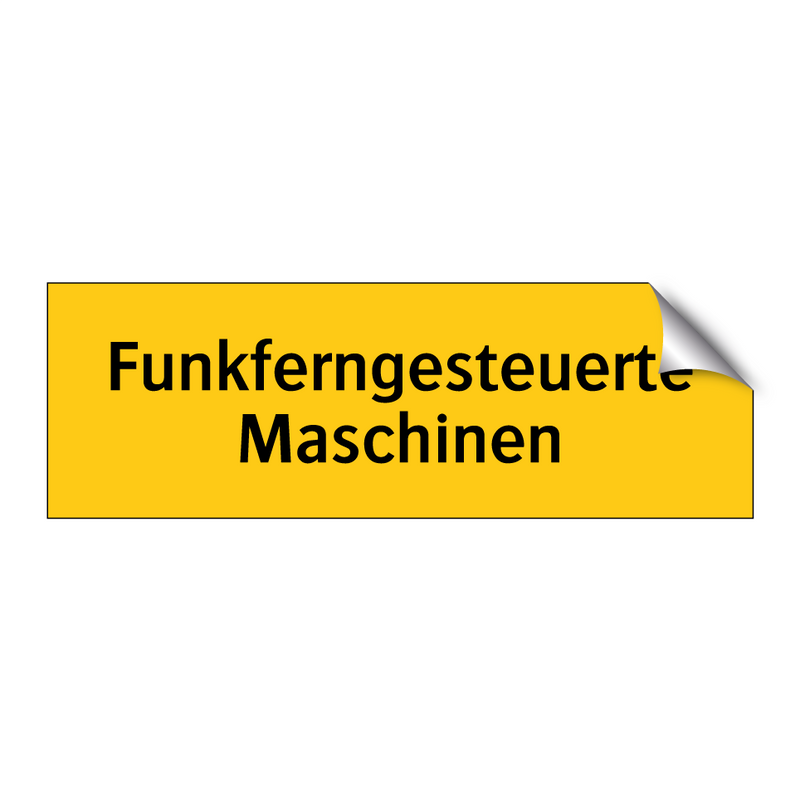 Funkferngesteuerte Maschinen