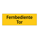 Fernbediente Tor