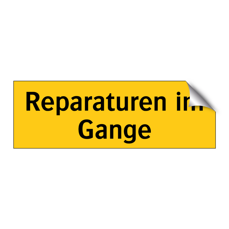 Reparaturen im Gange