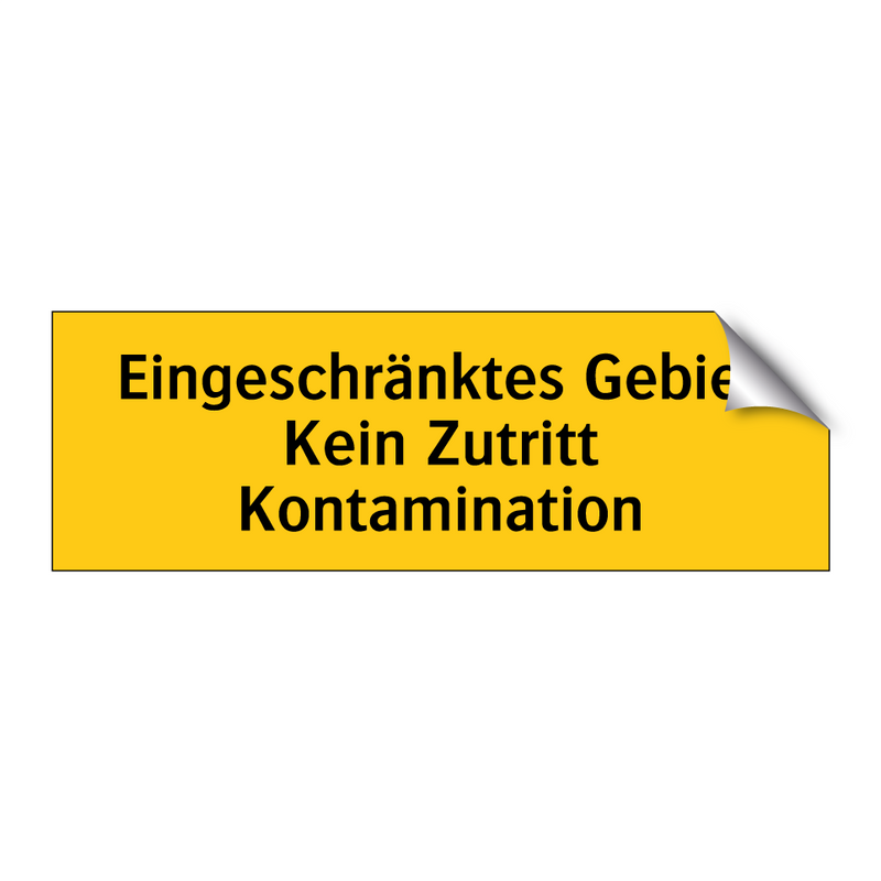 Eingeschränktes Gebiet Kein Zutritt Kontamination