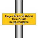 Eingeschränktes Gebiet Kein Zutritt Kernbrennstoffe