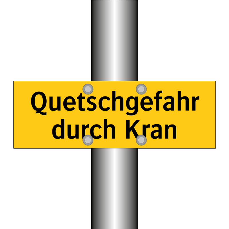Quetschgefahr durch Kran