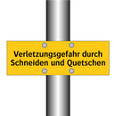 Verletzungsgefahr durch Schneiden und Quetschen
