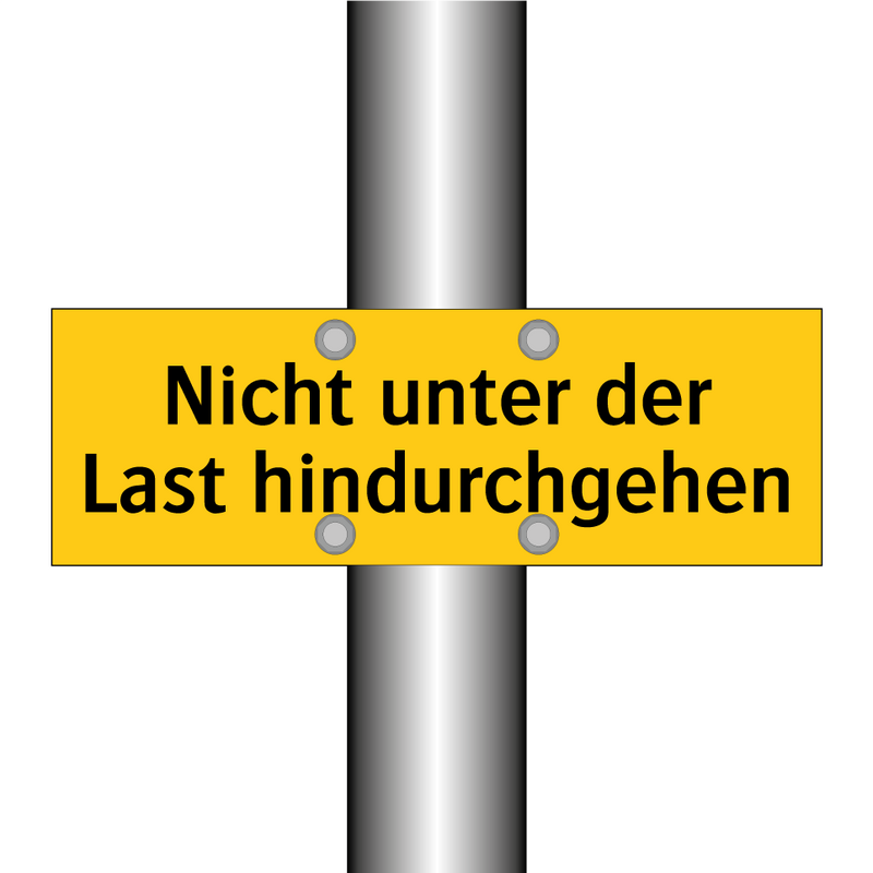 Nicht unter der Last hindurchgehen