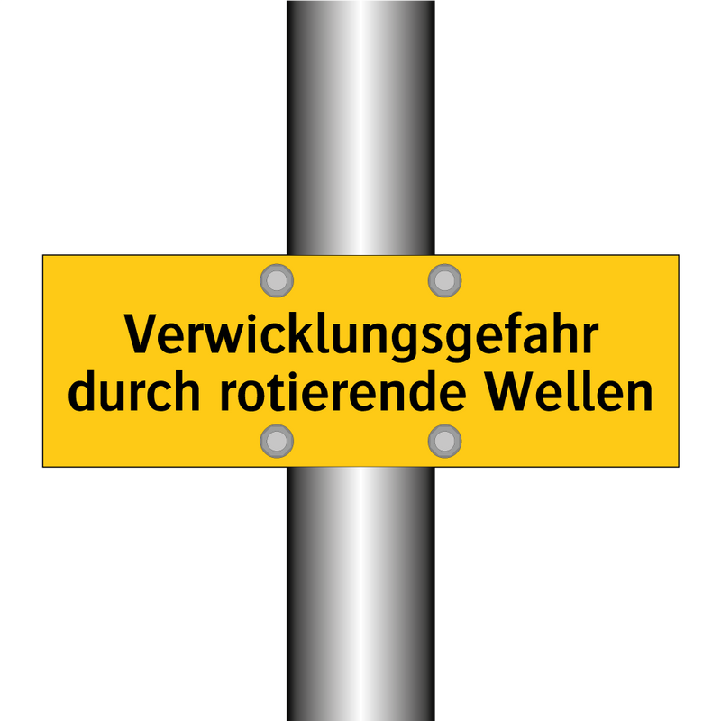 Verwicklungsgefahr durch rotierende Wellen