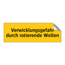 Verwicklungsgefahr durch rotierende Wellen