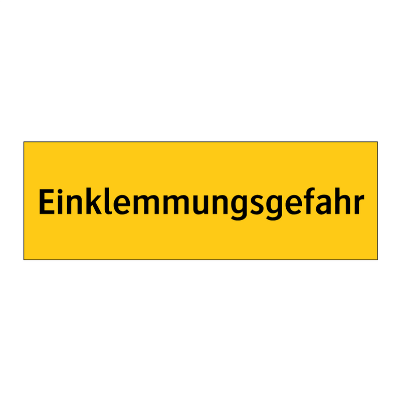 Einklemmungsgefahr