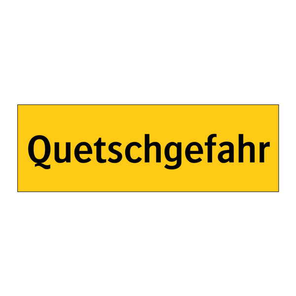 Quetschgefahr