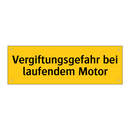 Vergiftungsgefahr bei laufendem Motor
