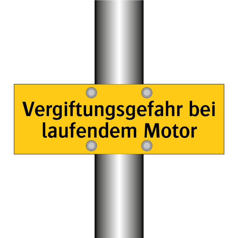 Vergiftungsgefahr bei laufendem Motor