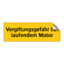 Vergiftungsgefahr bei laufendem Motor