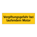 Vergiftungsgefahr bei laufendem Motor