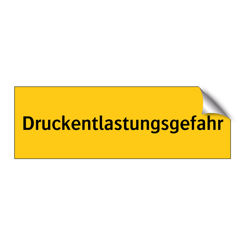 Druckentlastungsgefahr