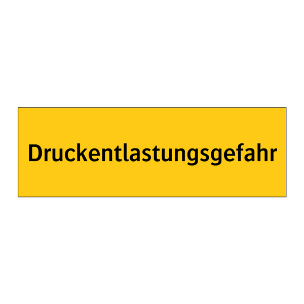 Druckentlastungsgefahr