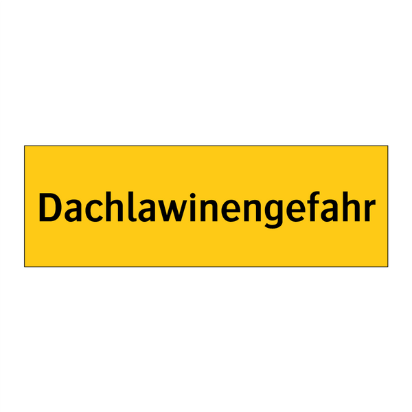 Dachlawinengefahr