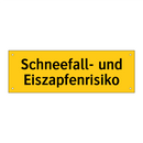 Schneefall- und Eiszapfenrisiko