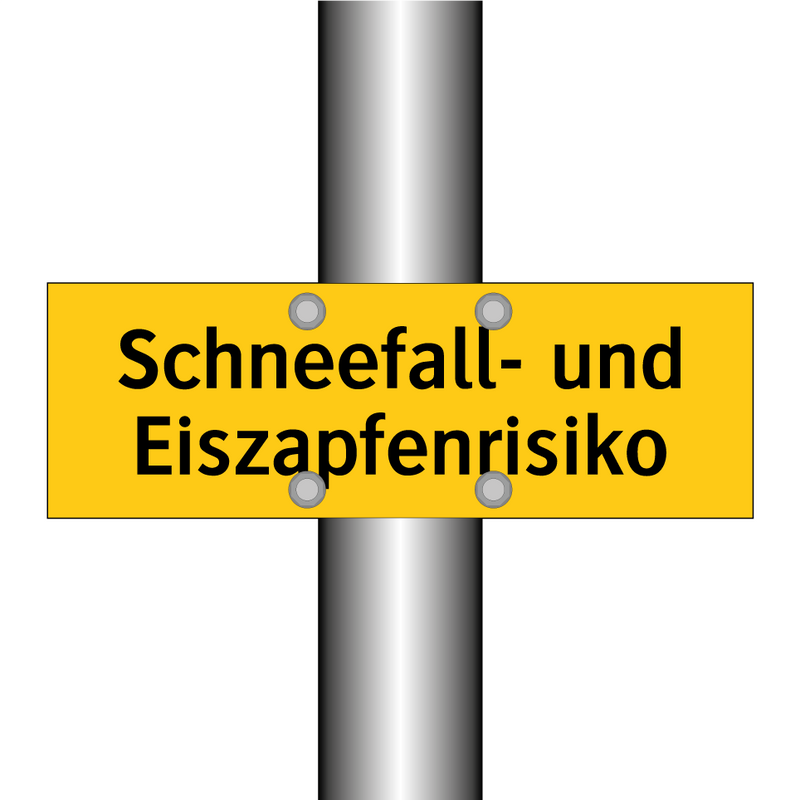 Schneefall- und Eiszapfenrisiko