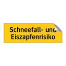 Schneefall- und Eiszapfenrisiko