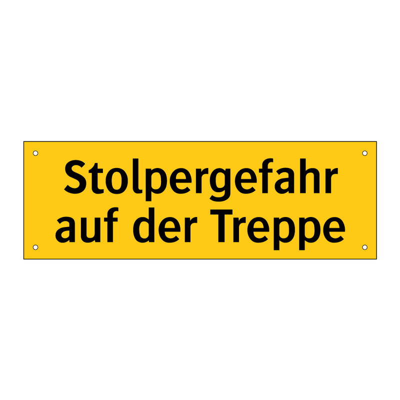 Stolpergefahr auf der Treppe