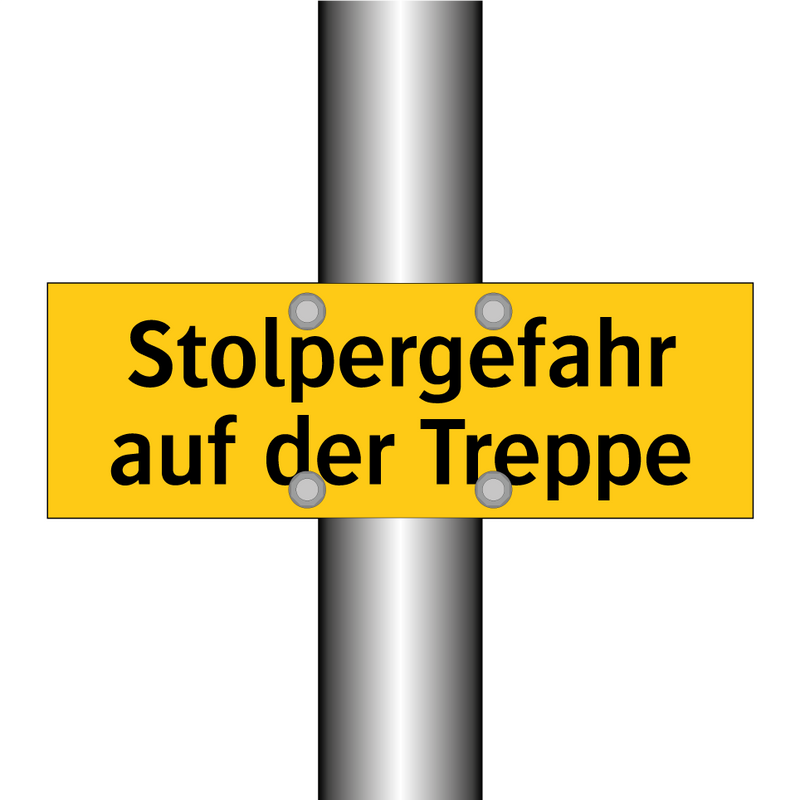Stolpergefahr auf der Treppe