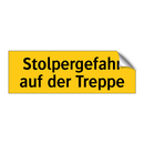 Stolpergefahr auf der Treppe