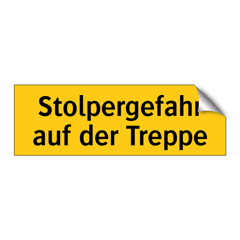 Stolpergefahr auf der Treppe