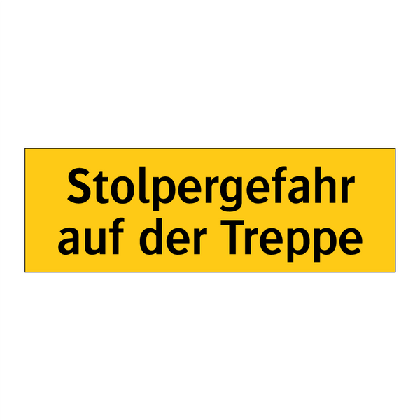 Stolpergefahr auf der Treppe
