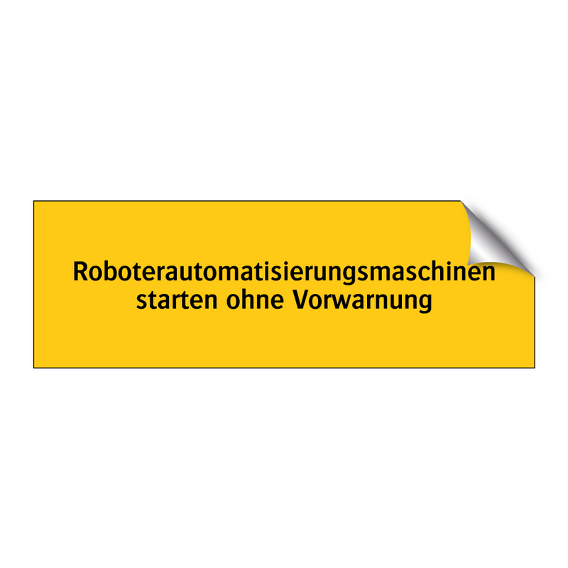 Roboterautomatisierungsmaschinen starten ohne Vorwarnung