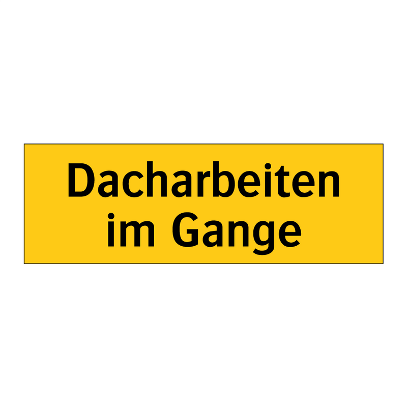 Dacharbeiten im Gange