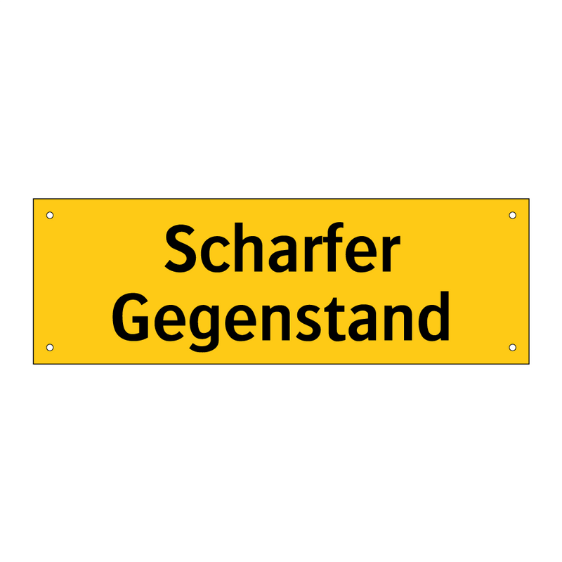 Scharfer Gegenstand