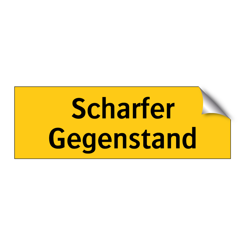 Scharfer Gegenstand