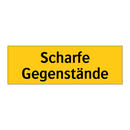 Scharfe Gegenstände