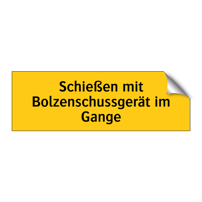 Schießen mit Bolzenschussgerät im Gange