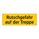 Rutschgefahr auf der Treppe