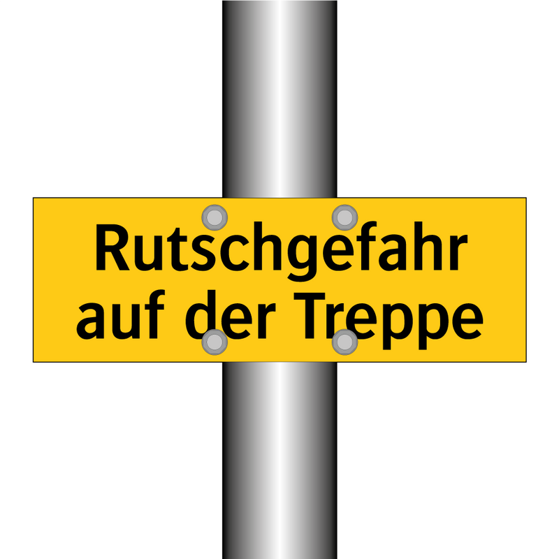 Rutschgefahr auf der Treppe