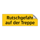Rutschgefahr auf der Treppe