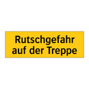 Rutschgefahr auf der Treppe