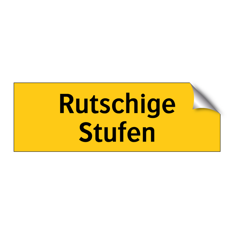 Rutschige Stufen