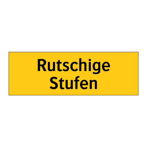 Rutschige Stufen